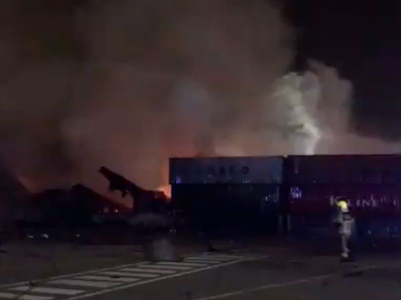 Fire erupts on ship, causing explosion that rocks Dubai