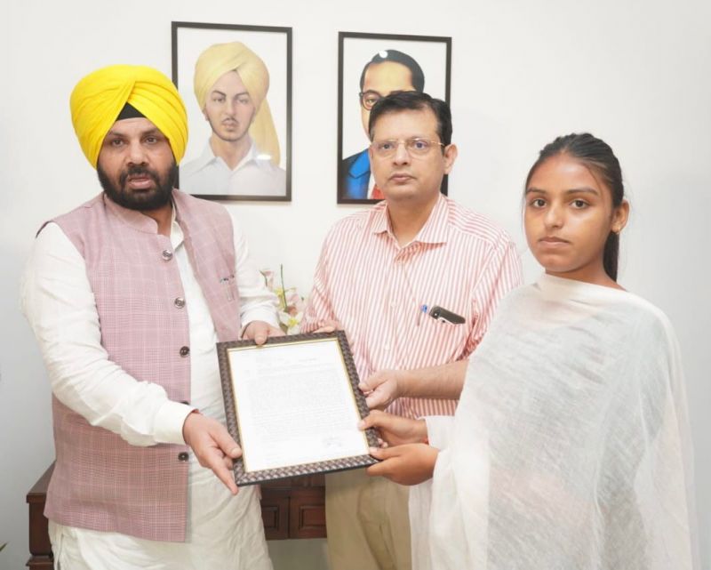 Appointment Letters on Compassionate ground handed over to seven candidates in Public Works Department