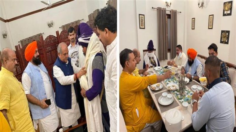 Nihang Aman Singh With BJP Leaders 