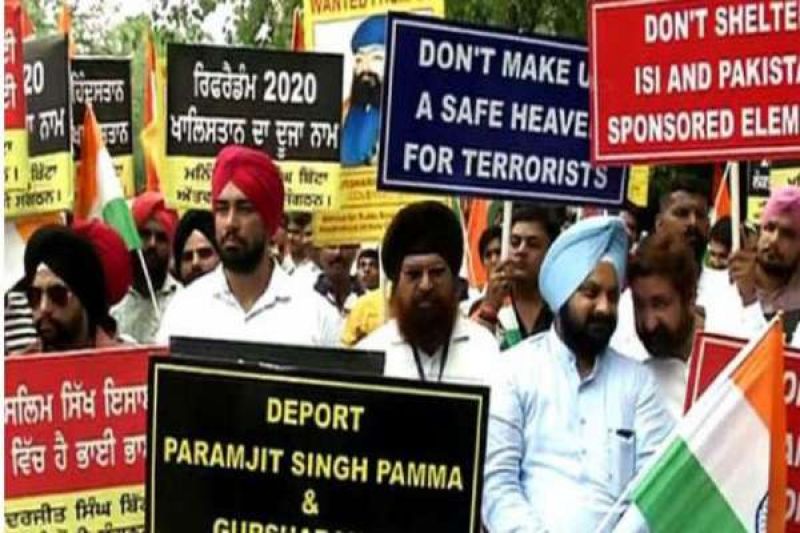 Protests Against Anti India SFJ Rally