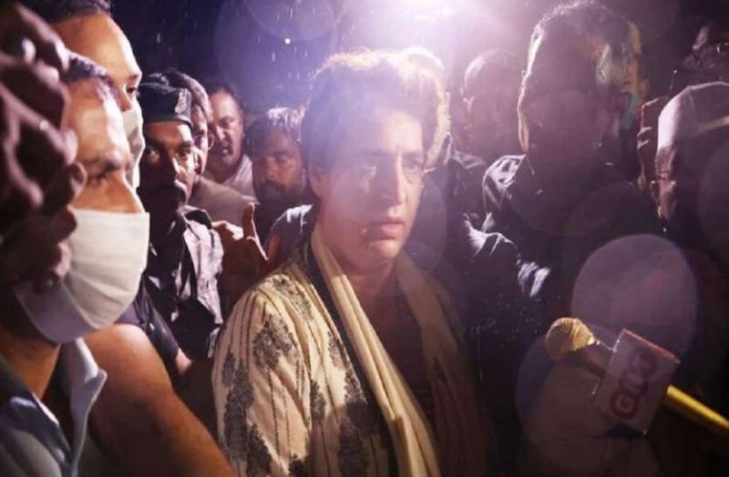 Priyanka Gandhi Vadra detained on way to Lakhimpur Kheri