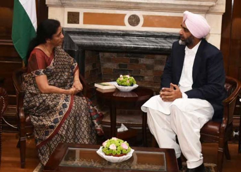 Manpreet Badal And Nirmala Sitaraman 