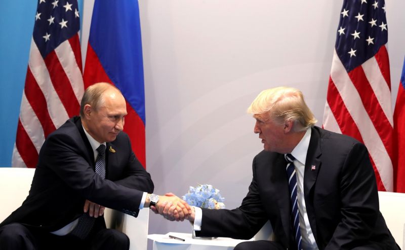 Donald Trump and  Vladimir Putin