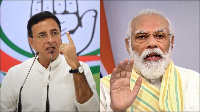 Randeep Surjewala, Narendra Modi 