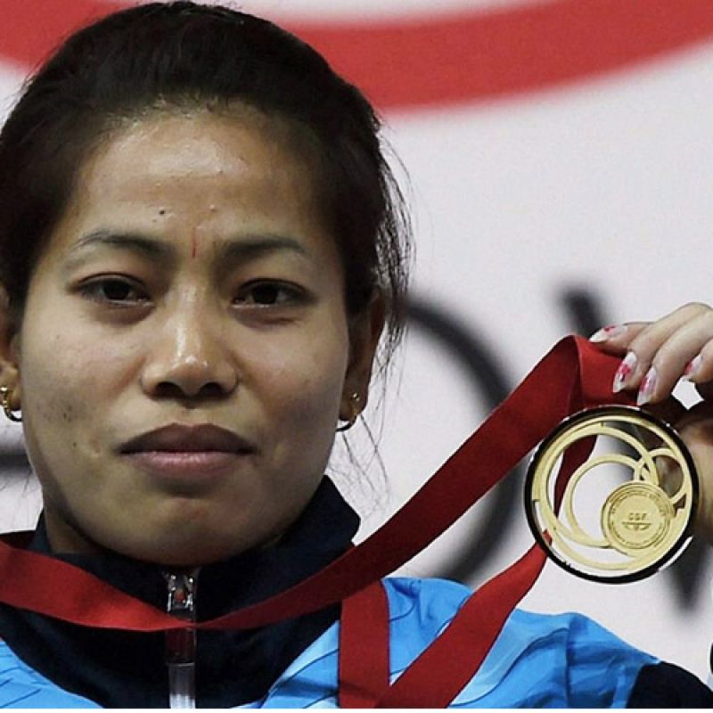 CWG 2018 gold win sanjita 