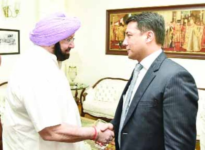 Captain Amarinder Singh and Farhod Rajiv