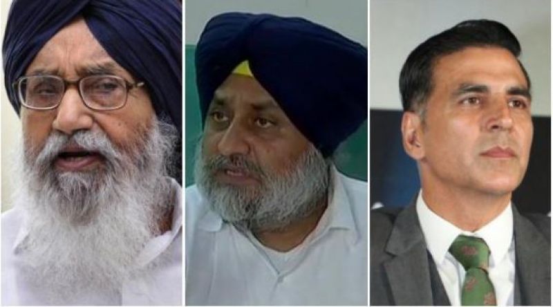 Parkash Badal, Sukhbir Badal & Akshay Kumar
