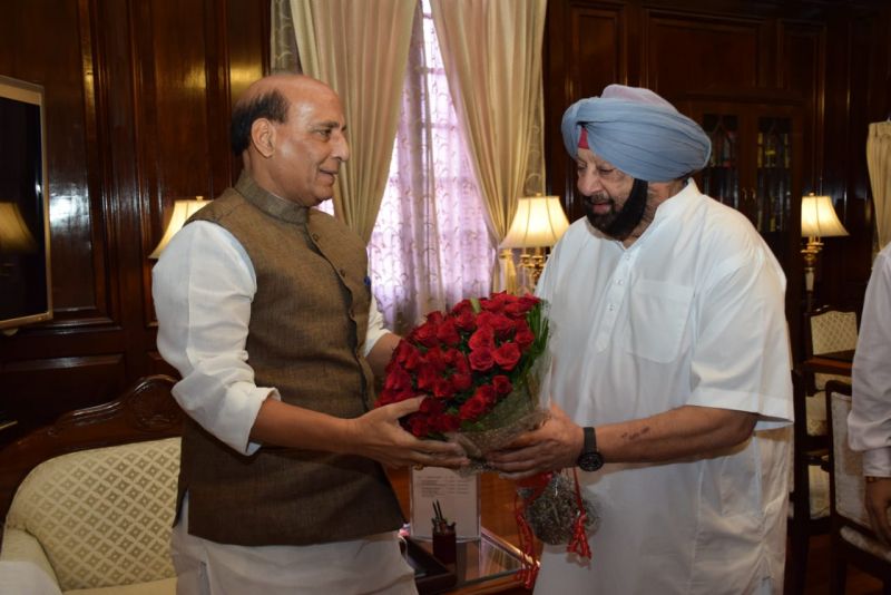  Captain meets Rajnath at Delhi