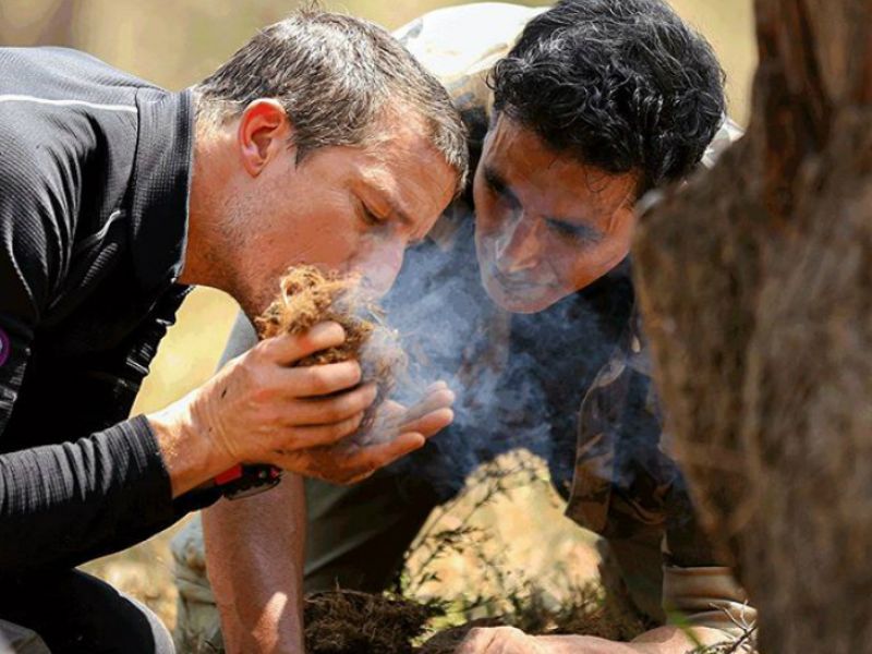 Akshay Kumar in Into The Wild With Bear Grylls
