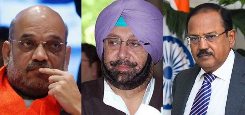 Amit Shah, Captain Amarinder, Ajit Doval 