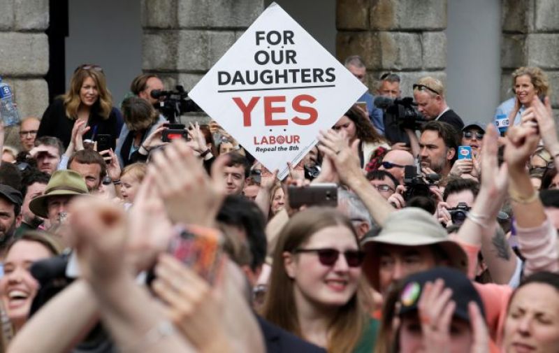 ireland people vote to legalise abortion