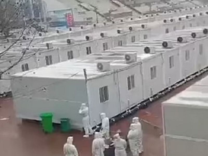Corona-positive Chinese citizens secluded in iron boxes