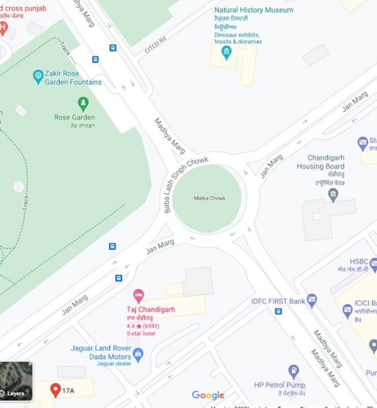 Google started calling Matka Chowk as Baba Labh Singh Chowk