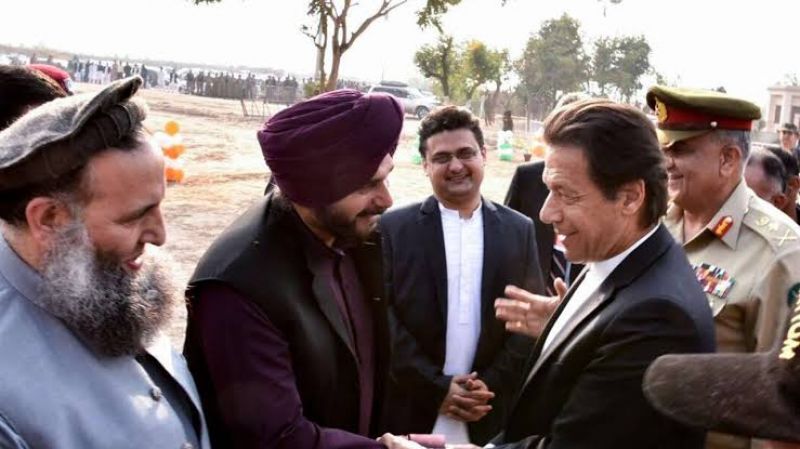 Imran Khan with Sidhu