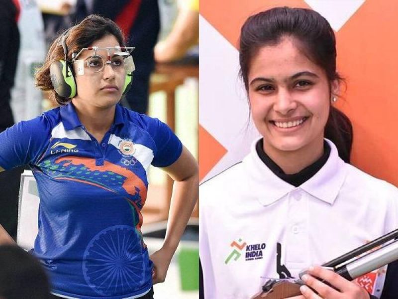 CWG-2018 :indias punam yadav and manu bhakar wins gold weightlifting and air pistol