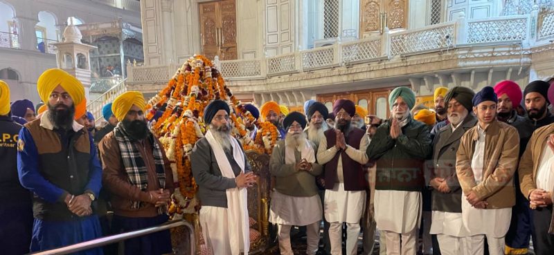 Deputy Chief Minister Randhawa at Sri Harmandir Sahib
