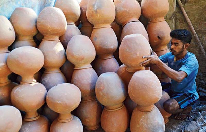 Disappeared clay pot