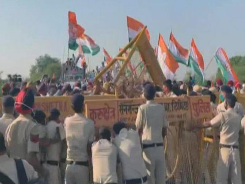 Rahul Gandhi's Tractor Rally Stopped At Haryana-Punjab Border