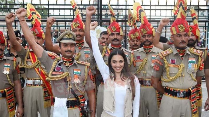 Actress kiara advani visited the Attari Border & witnessed the Retreat Ceremon