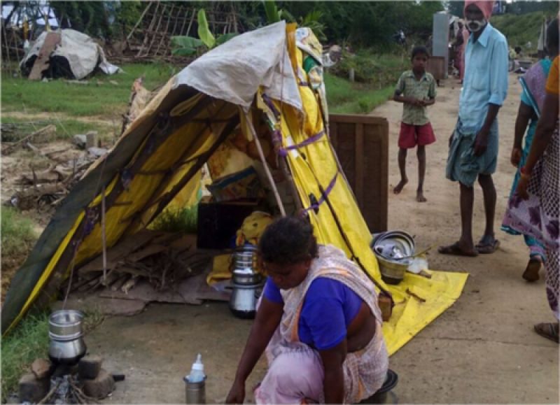 poor people are living in dirt