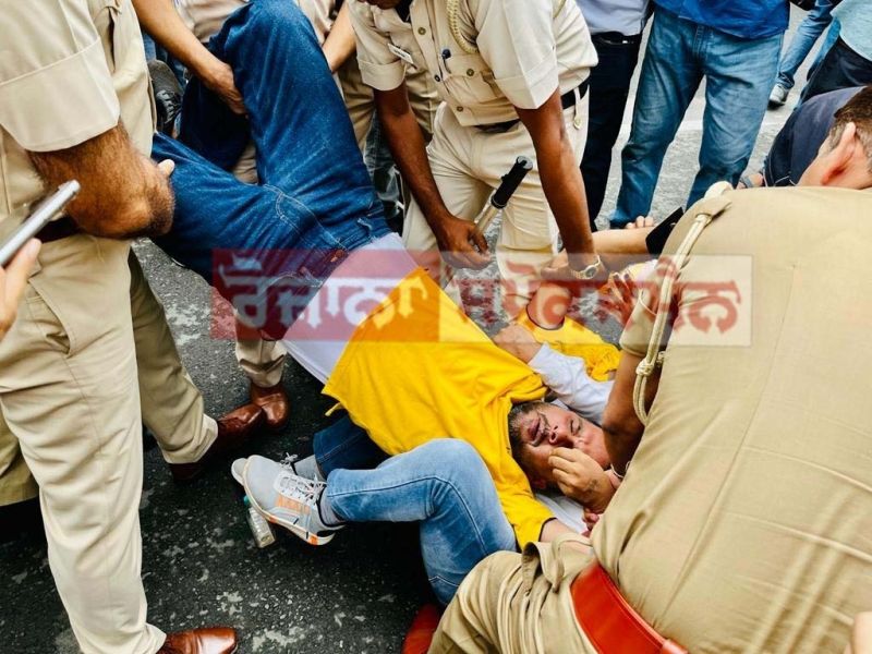 Chandigarh youth congress protest against Agnipath