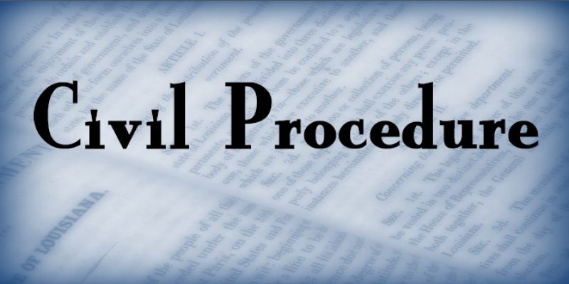 Code Of Civil Procedure 