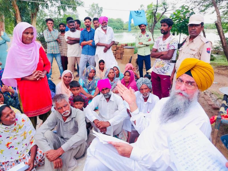 SPEAKER KULTAR SINGH SANDHWAN VISITS FLOOD AFFECTED AREAS OF DISTRICT FARIDKOT