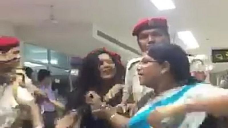 Trinamool Congress team stopped at airport in Assam