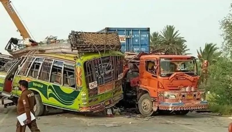 Road accident in Pakistan