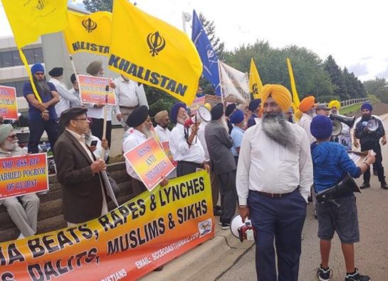  Protest against Mohan Bhagwat and Deputy President in Chicago