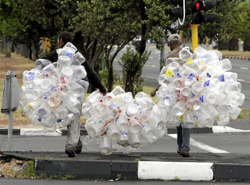 Plastic bottles are paying for school in Lagos