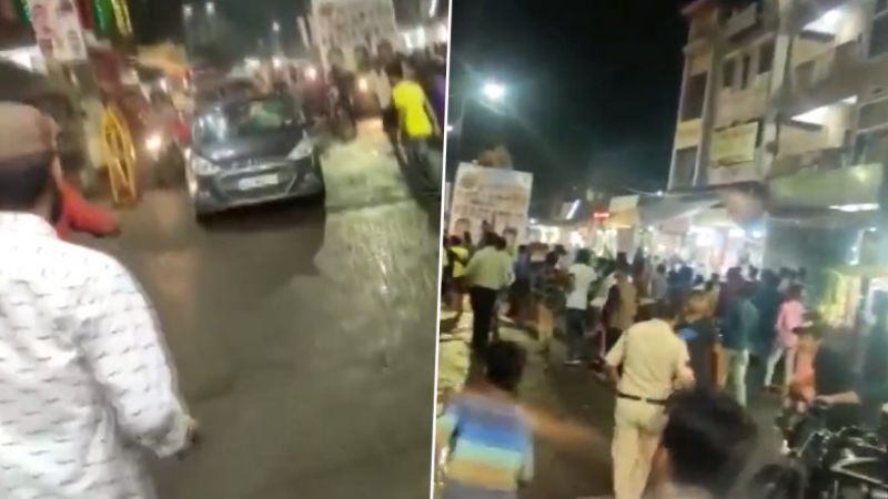 3 injured after car rams into Durga idol immersion procession in Bhopal