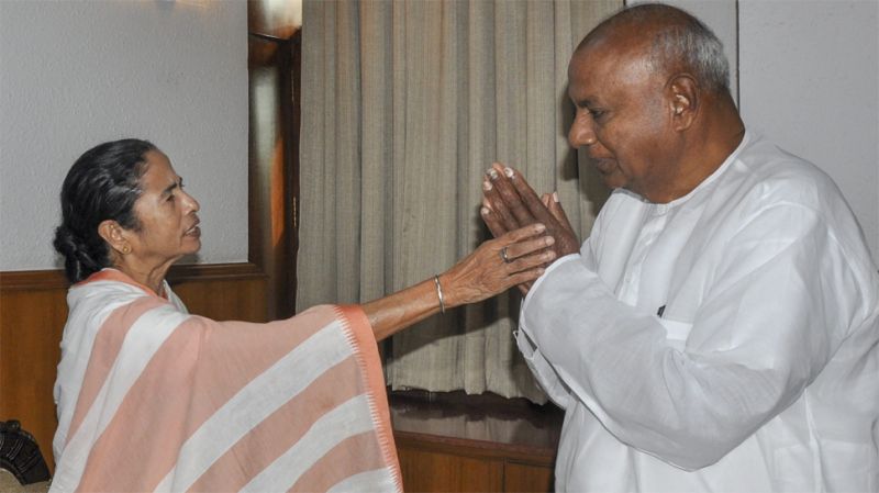 Mamta and HD Devgowda