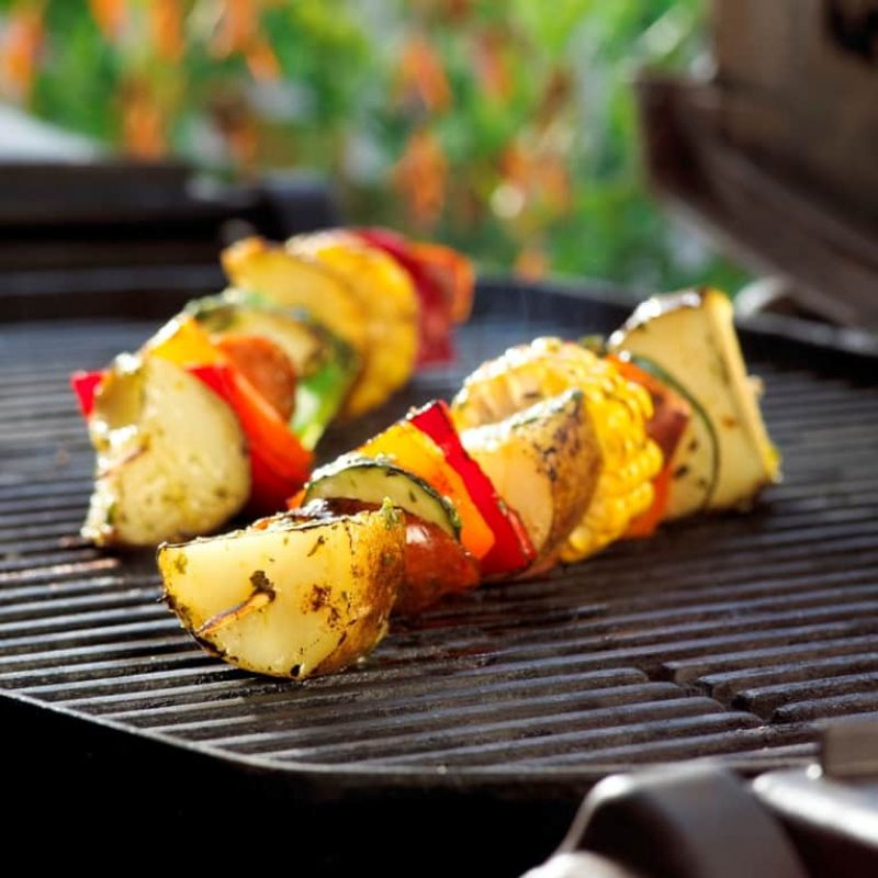 Grilled Potato Kebabs 