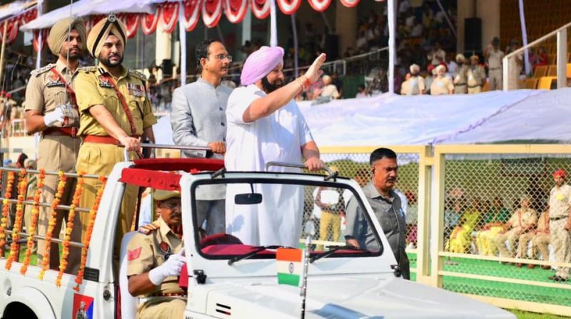 Chief Minister Capt Amarinder Singh hoist flag in Jalandhar