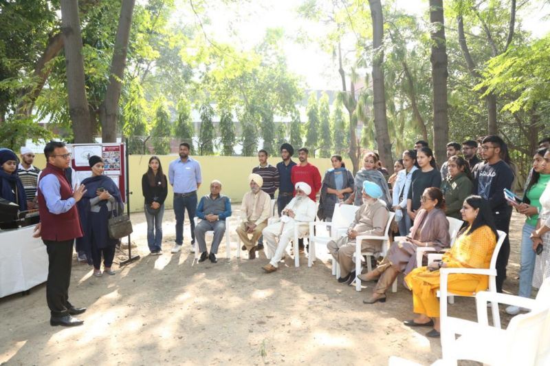 Plantation of Sacred and Healing Herbs Organised by SGGS College 