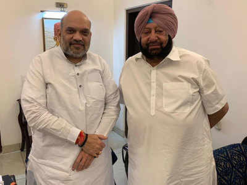 Punjab CM Captain Amarinder Singh to meet Union home minister Amit Shah today