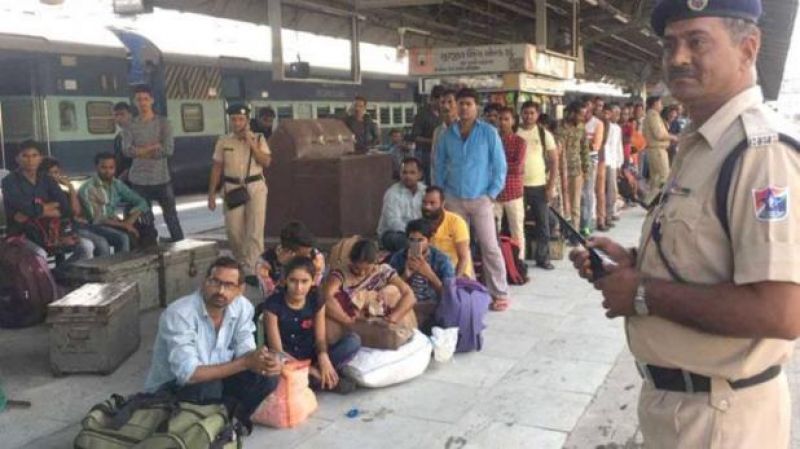 North Indians Leaving Gujrat