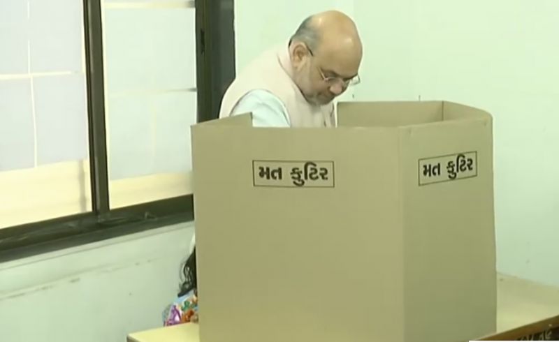Amit Shah Casts his vote
