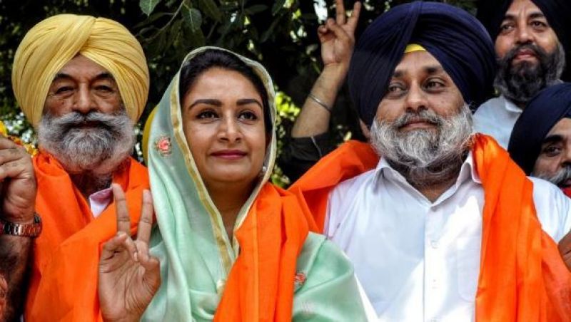 Sukhbir Badal and Harsimrat Kaur Badal 