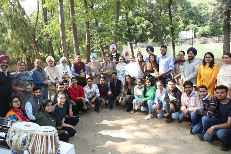 Plantation of Sacred and Healing Herbs Organised by SGGS College 