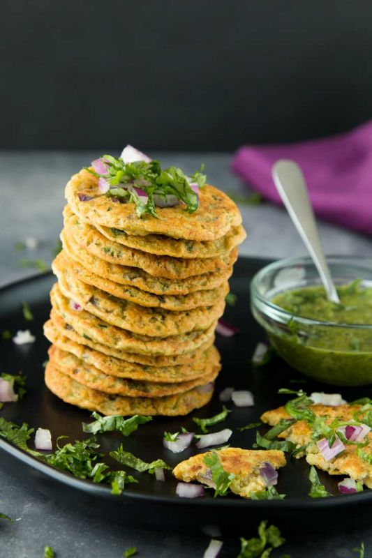 Oats And Vegetable Pancake