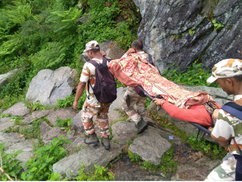 ITBP jawans travelled 40-km on foot for 15 hours carrying an injured woman 