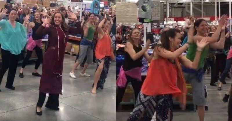 California flash mob dances to 'London thumakda'