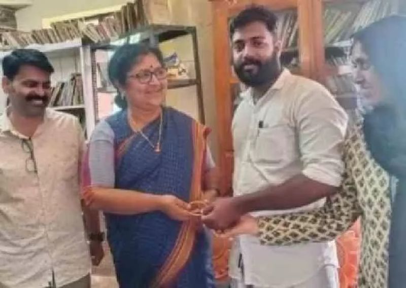 Kerala Minister Donated Bangle