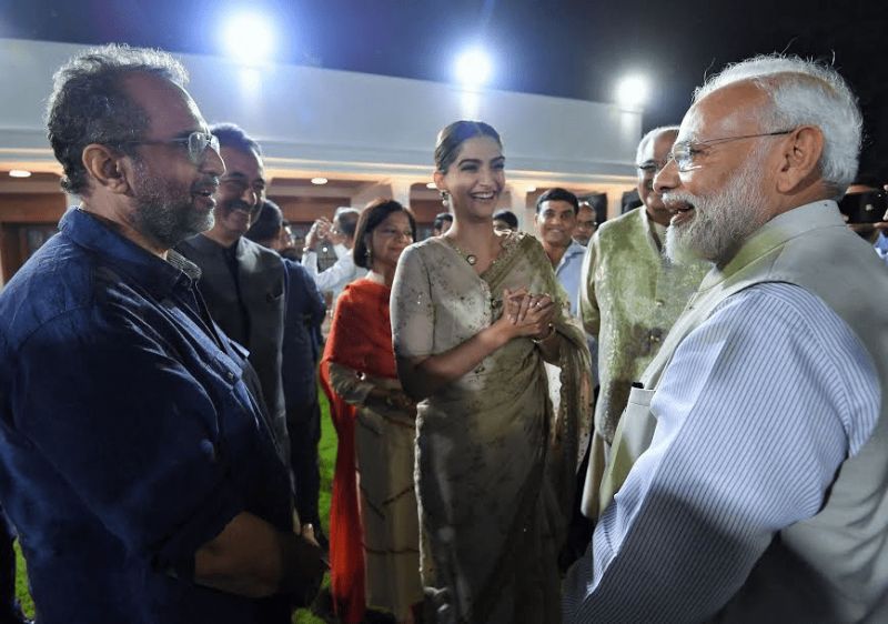 Actresses with Narendra Modi 