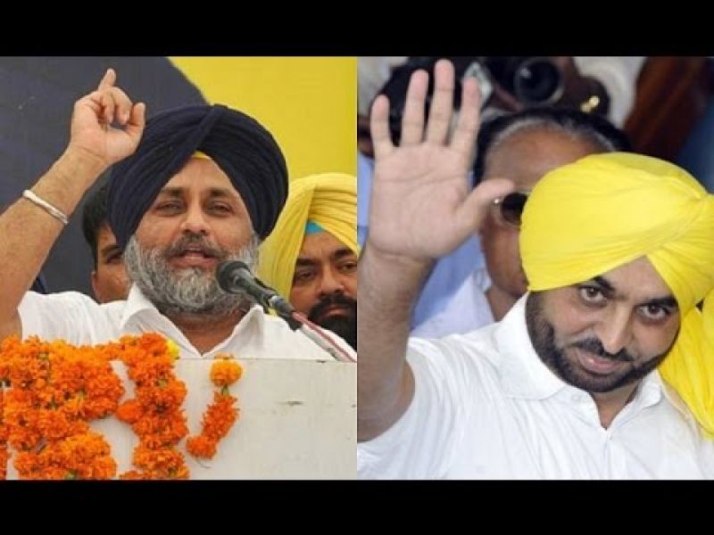 Bhagwant Mann, Sukhbir Badal 