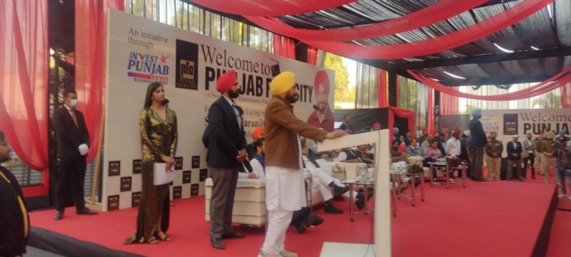 CHIEF MINISTER LAYS FOUNDATION STONE OF FILM CITY