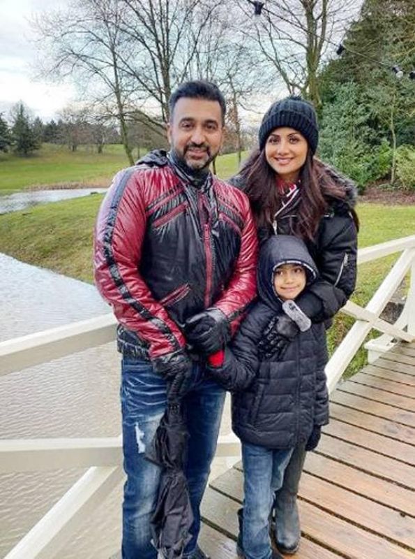 Raj Kundra with Shilpa Shetty