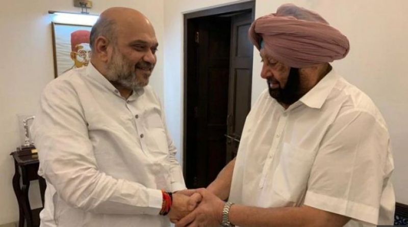 Captain Amrinder Singh Met Amit Shah